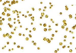 Golden Confetti Celebration Background PNG Image