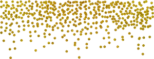 Golden Confetti Celebration Background PNG Image