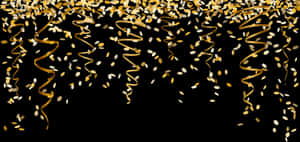 Nye Newyearseve Ftestickers Gold - Gold Confetti Png, Transparent Png PNG