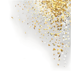 Golden Confetti Euphoria Png Ktf72 PNG Image