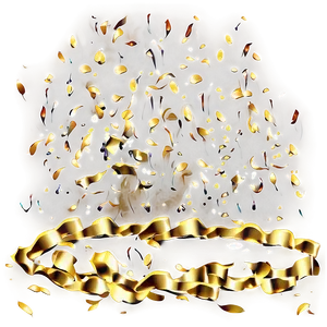 Golden Confetti Festivity Png 06272024 PNG Image