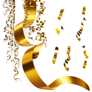 Golden Confetti Merriment Png 06272024 PNG Image