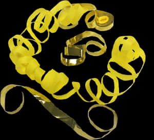 Times Square Confetti & Kabuki Streamer Confetti Yellow - Circle, HD Png Download PNG