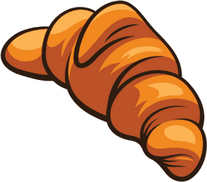 French Clipart French Croissant - Croissant Sticker, HD Png Download PNG image with transparent background