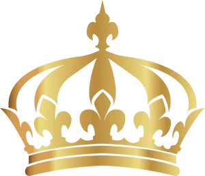 Golden Crown Graphic PNG Image