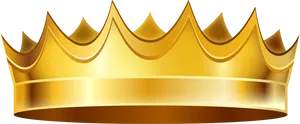 Golden Crown Graphic PNG Image