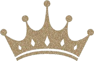 Golden Crown Illustration PNG Image