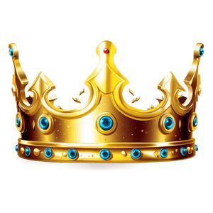 Golden Crown Illustration PNG tvk PNG