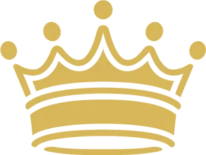 Golden Crown Transparent Background PNG Image