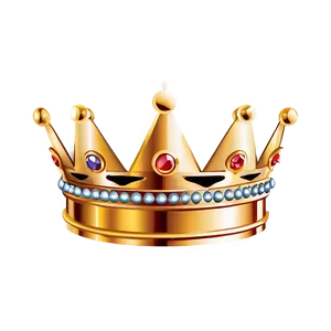 Golden Crown Vector Illustration Png Ssb83 PNG Image