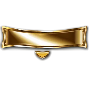 Golden Curved Banner Png Odh PNG Image