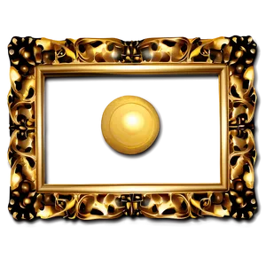 Golden Decorative Frame Png 06292024 PNG Image