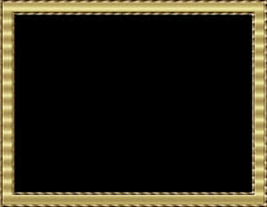 Golden Decorative Frame PNG image with transparent background