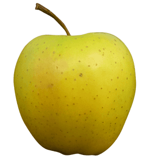 Golden Delicious Apple PNG image with transparent background