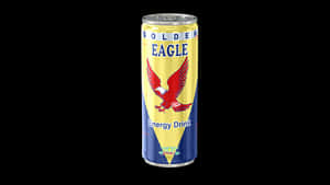 Golden Eagle Energy Drink Can PNG with transparent background