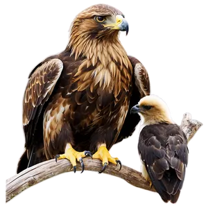 Golden Eagle With Chick Png 65 PNG Image