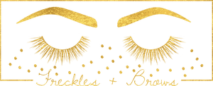 Golden Eyebrowsand Lashes Artwork PNG image with transparent background