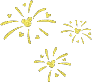 Gold Disney Fireworks, HD Png Download PNG with transparent background