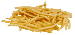 Golden French Fries Isolated PNG