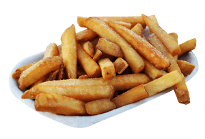 Golden Fried French Fries Transparent Background PNG