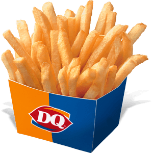 Golden Friesin D Q Box PNG with transparent background
