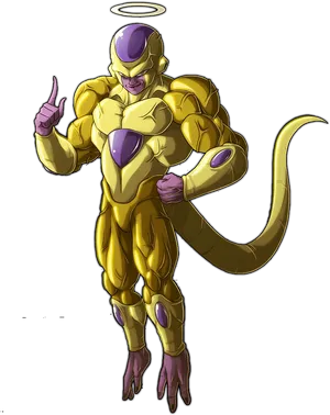 Golden_ Frieza_ Animated_ Character PNG Image