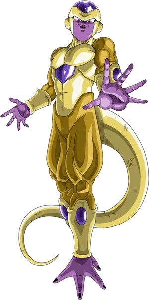 Golden_ Frieza_ D B Z_ Character PNG Image