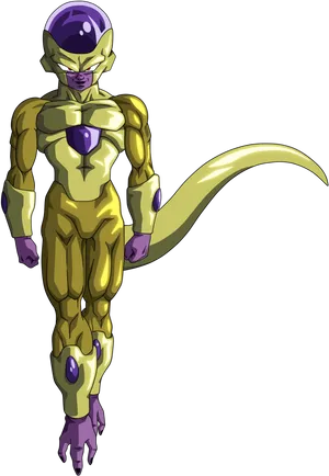 Golden_ Frieza_ Dragon_ Ball_ Character PNG Image