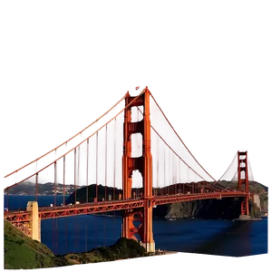 Golden Gate Bridge At Twilight Png 48 PNG Image