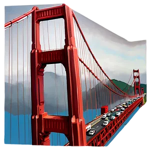 Golden Gate Bridge Foggy Morning Png 95 PNG Image