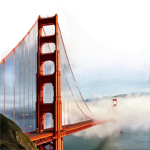 Golden Gate Bridge Foggy Morning Png 99 PNG Image