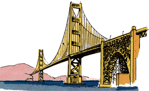 Suspension-bridge - Golden Gate Bridge, HD Png Download PNG with transparent background
