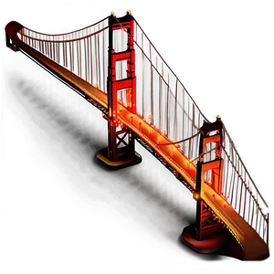 Golden Gate Bridge Night Lights Png Wuw6 PNG Image