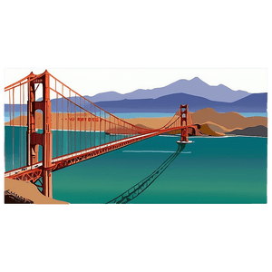 Golden Gate Bridge San Francisco PNG bkf PNG image with transparent background