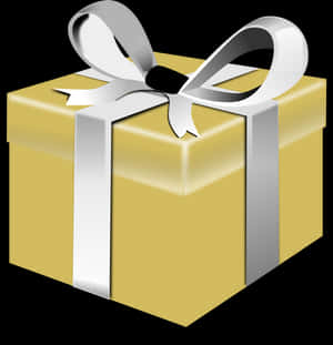 Gold Present Clipart Vector Free Images - Birthday Gift Png Golden, Transparent Png PNG
