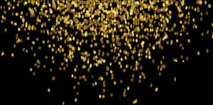Golden Glitter Confetti Fall Background PNG image with transparent background
