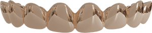 Image Of 8 Top Teeth Solid 10k Gold - Wood, HD Png Download PNG image with transparent background