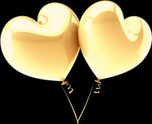 #hearts #corazones #ballons #globos #gold #dorados - Globos Corazones Dorados Png, Transparent Png PNG