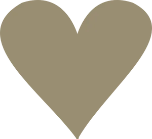 Golden Heart Iconon Blue Background PNG Image