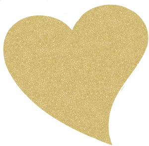 Golden Heart Shimmer Texture PNG Image