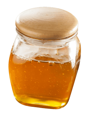 Golden Honey Jar Transparent Background PNG image with transparent background
