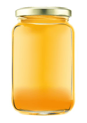 Golden Honey Jar Transparent Background.png PNG image with transparent background