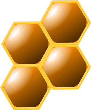 Clip Art Honeycomb Clipart Animated Pencil - Honeycomb Honey Clipart, HD Png Download PNG image with transparent background