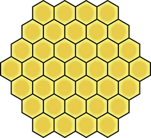 Golden Honeycomb Pattern PNG Image