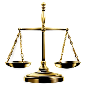 Golden Justice Scale Png Fkn PNG Image