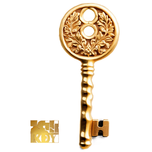 Golden Key PNG 44 PNG image with transparent background