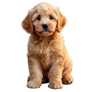 Golden Labradoodle Puppy Png Day PNG Image