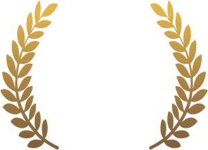 Golden Laurel Wreath Graphic PNG Image