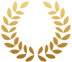 Golden Laurel Wreath Graphic PNG Image