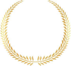 Golden Laurel Wreath Graphic PNG Image